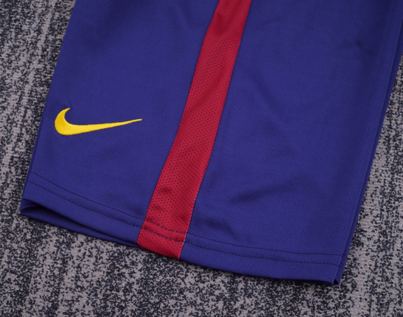 2014/15 Barcelona Home Retro Kids Jersey Long Sleeve