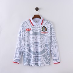 1998 Mexico Long Sleeve Retro Away Jersey World Cup