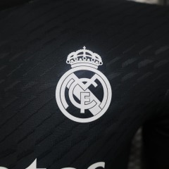 2023/24 Real Madrid Y-3 Fourth Jersey Black Player Version
