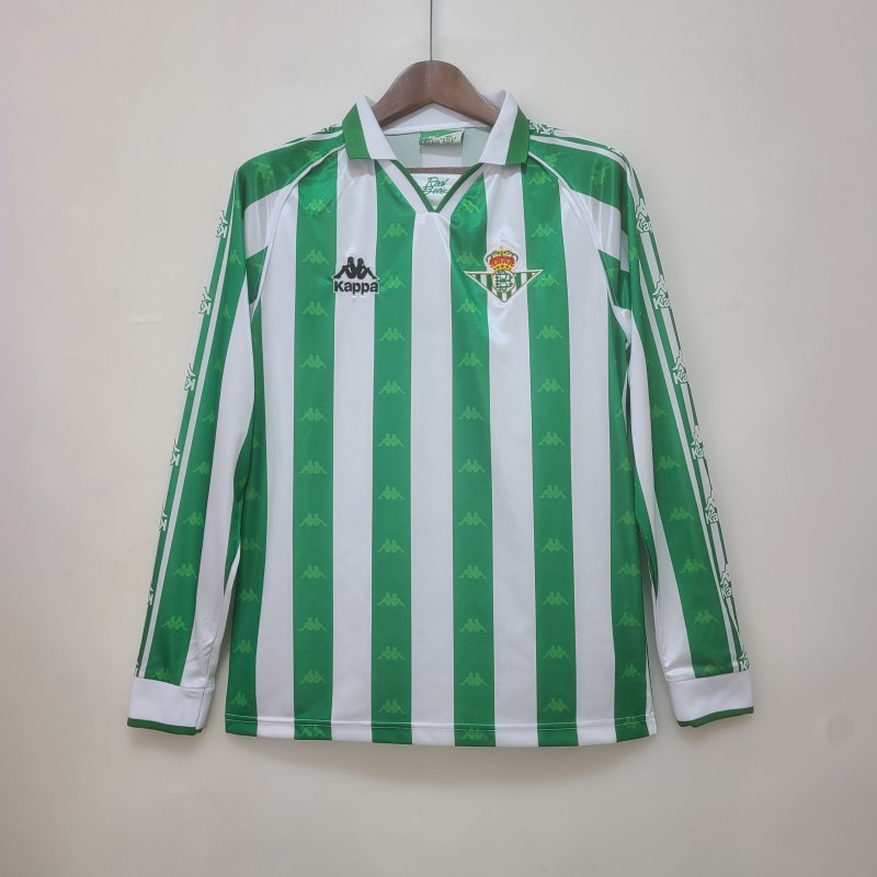 1995/97 Real Betis Retro Jersey Home Long Sleeve