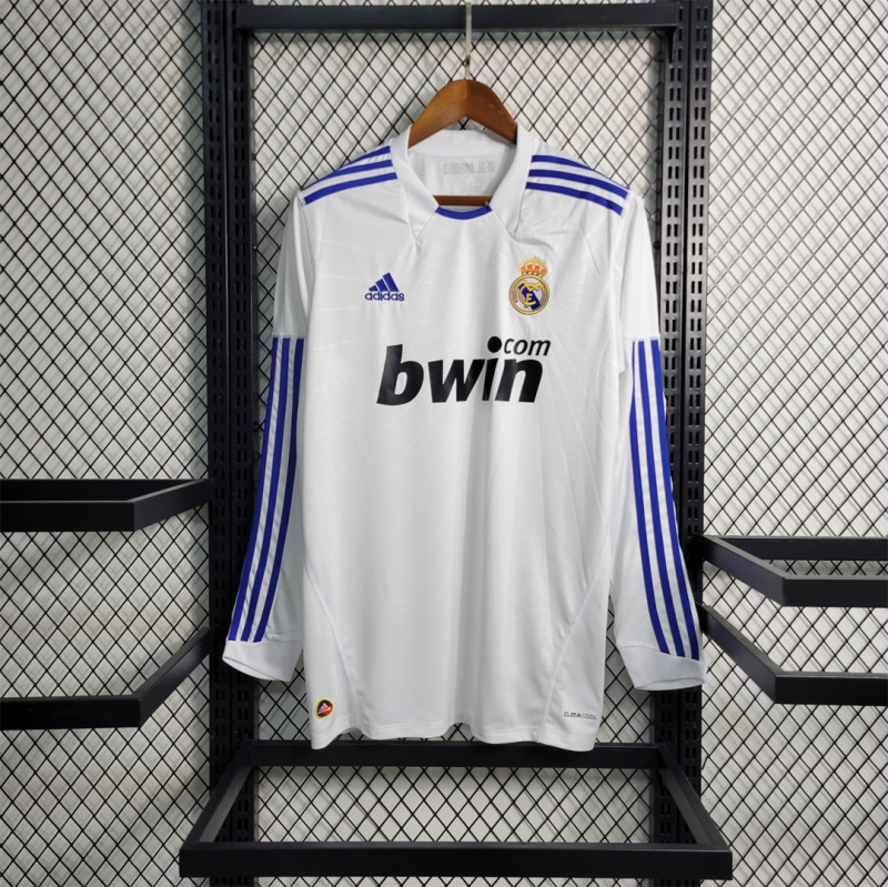 2010/11 Real Madrid Long Sleeve Retro Jersey Home
