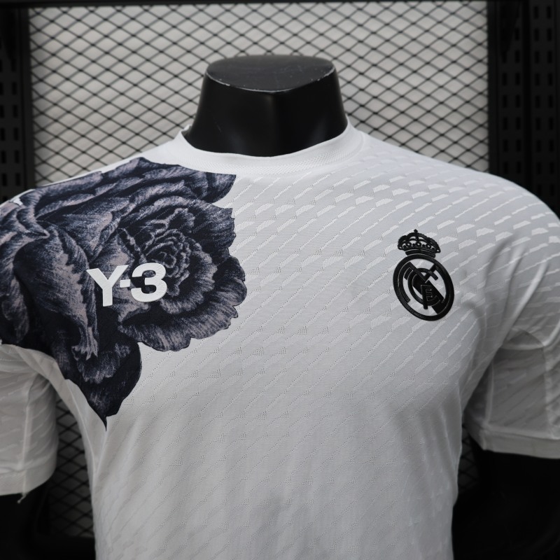 2023/24 Real Madrid Y-3 Fourth Player Version Jersey white Kit