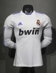 2010/11 Real Madrid Home Retro Jersey Player Version Long Sleeve