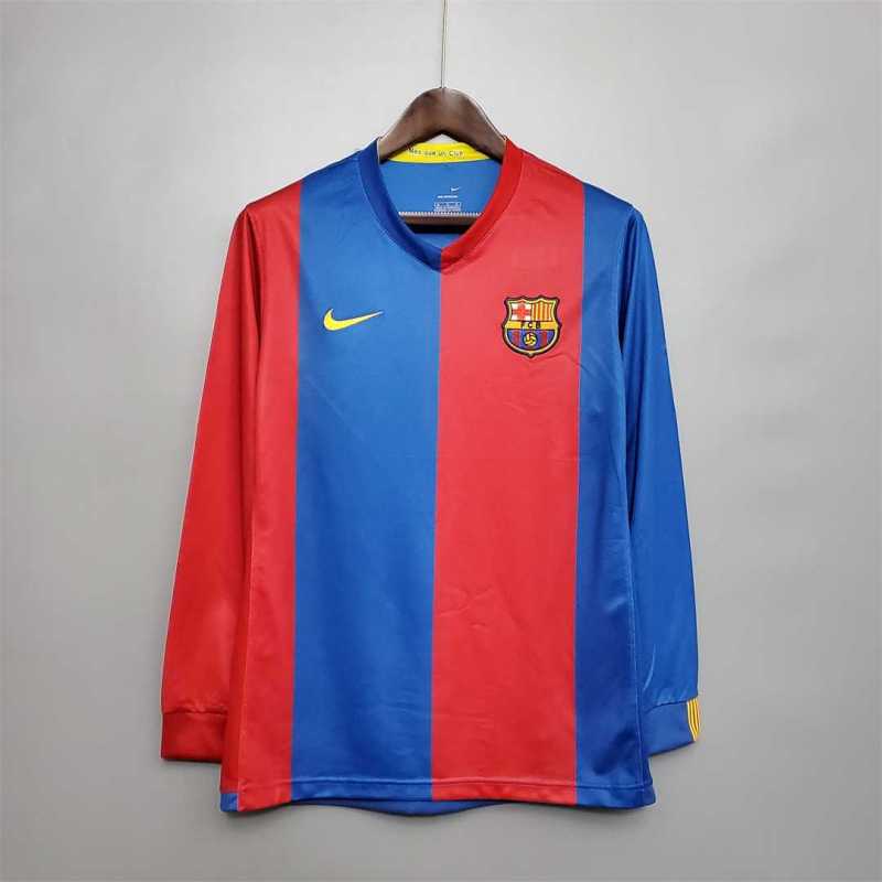 2006/07 Barcelona Home Retro Jersey Long sleeve