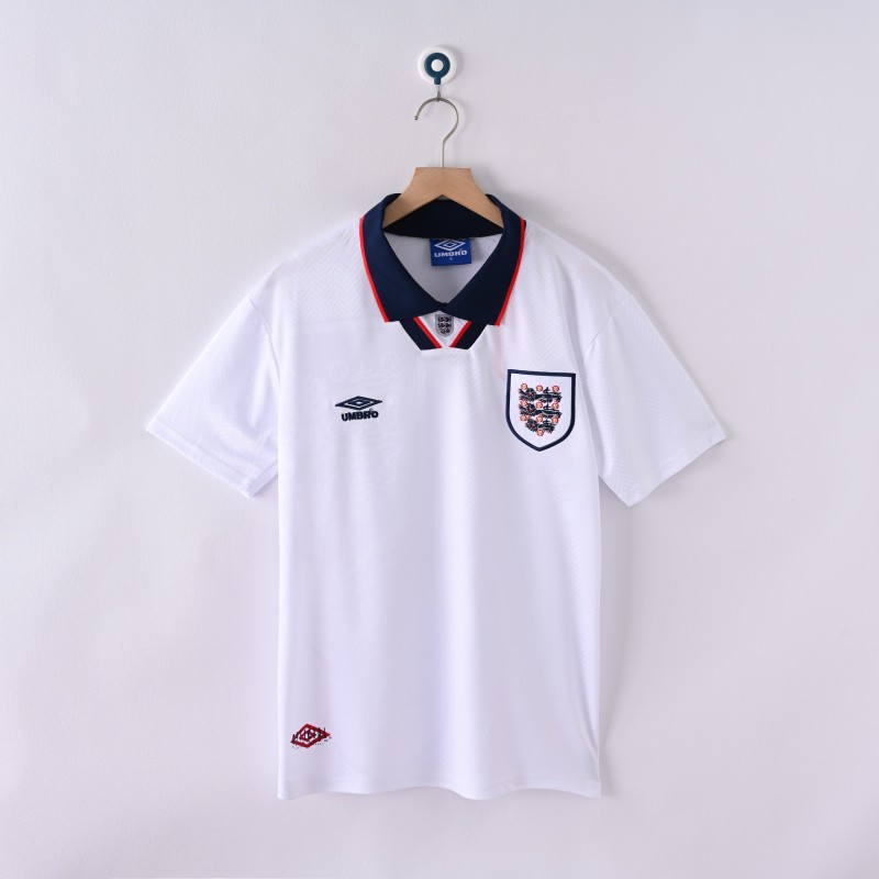 1994/95  England Retro Soccer Jersey Home Replica