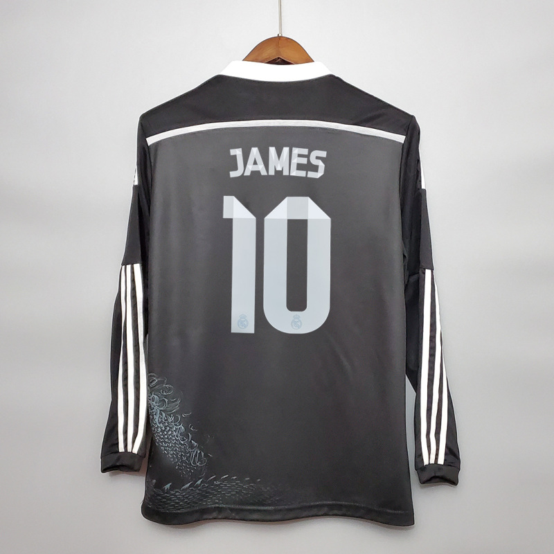 2014/15 Real Madrid Retro Long Sleeve Jersey Third Away