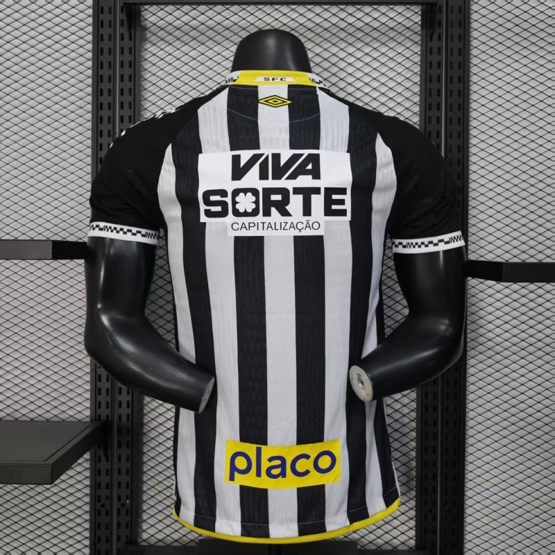 2025/26 Santos FC Away Jersey Player Version with All Sponsors