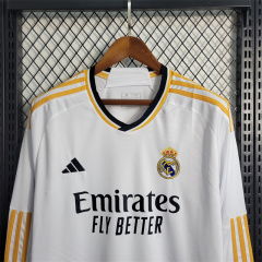 2023/24 Real Madrid Home Long Sleeve Jersey