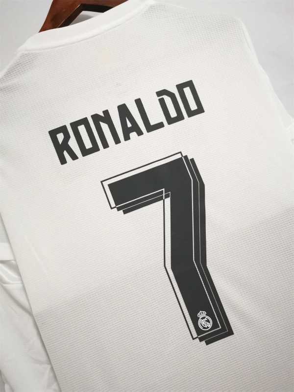 2015/16 Real Madrid Home Retro Jersey Long Sleeve