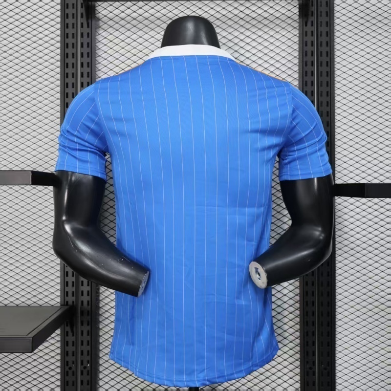 2025/26 Real Madrid Blue Retro Model Jersey Player Version 