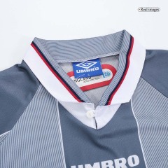 1996 Euro Cup England Retro Away Long Sleeve Jersey Replica