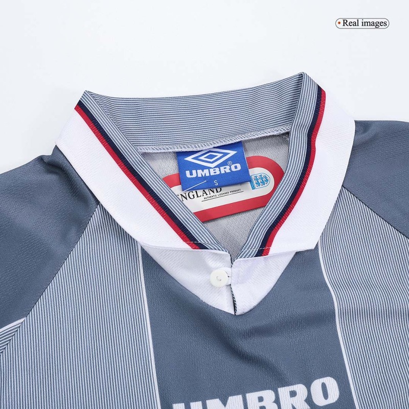 1996 Euro Cup England Retro Away Long Sleeve Jersey Replica
