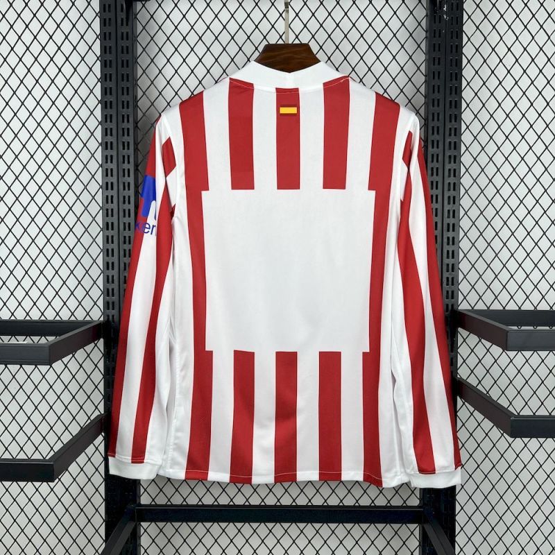 2025/26 Atletico Madrid Home Jersey Long Sleeve 
