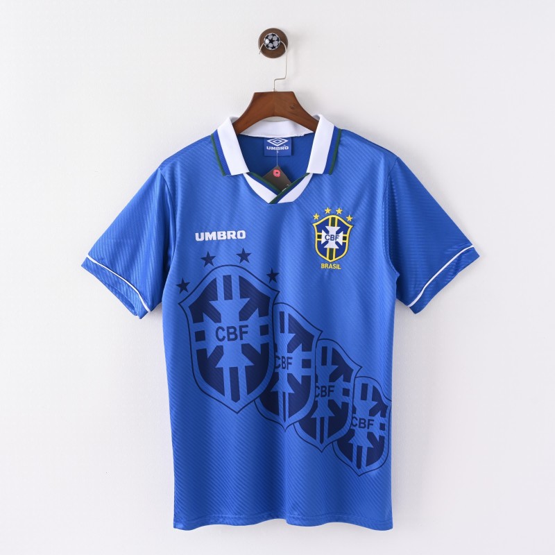 1994 World Cup Brazil Away Retro Jersey