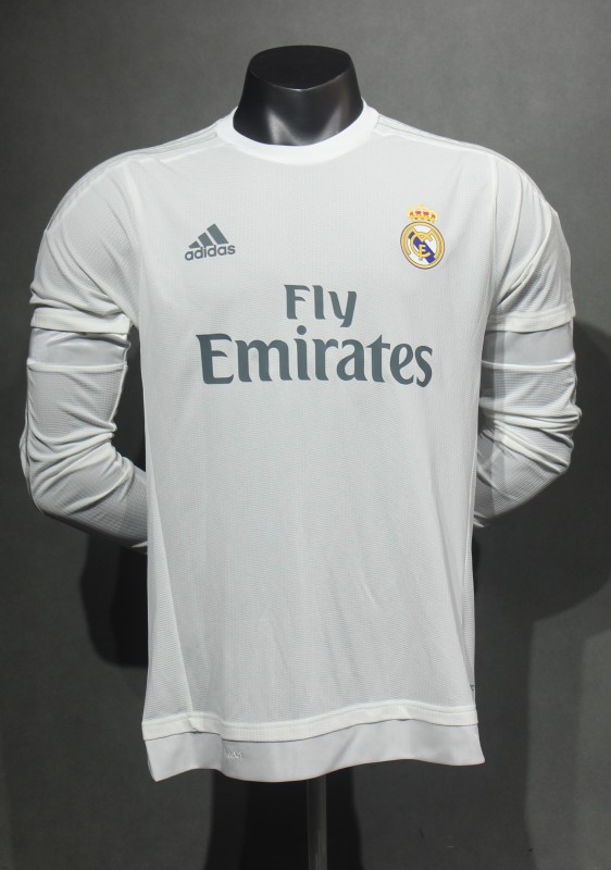 2015/16 Real Madrid Home Retro Jersey Player Version Long Sleeve