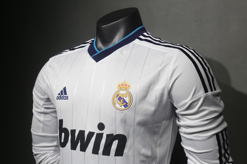 2012/13 Real Madrid Home Retro Jersey Player Version Long Sleeve
