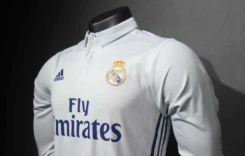 2016/17 Real Madrid Home Retro Jersey Player Version Long Sleeve