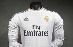 2013/14 Real Madrid Home Retro Jersey Player Version Long Sleeve