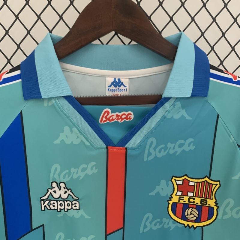 1996/97 Barcelona Away Retro Jersey Long Sleeve