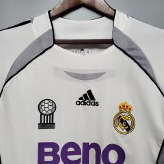 2006/07 Real Madrid Long sleeve Retro Jersey Home