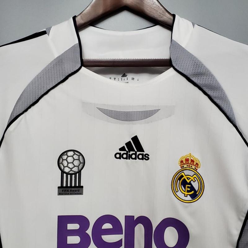 2006/07 Real Madrid Long sleeve Retro Jersey Home