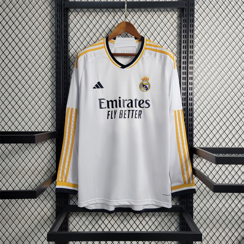 2023/24 Real Madrid Home Long Sleeve Jersey