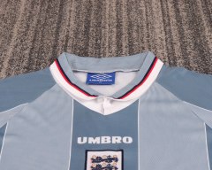 1996 Euro Cup England Away Retro Jersey Kids Kit(Jersey+Shorts) Replica 
