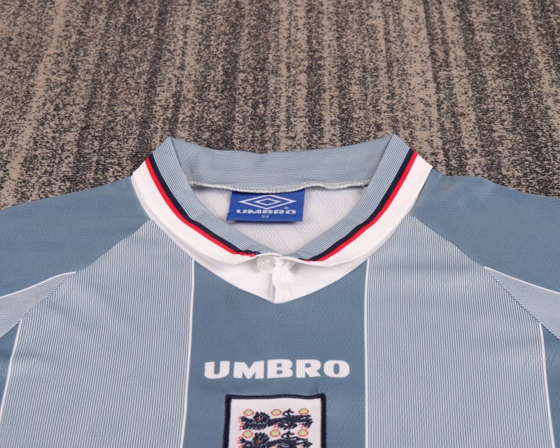 1996 Euro Cup England Away Retro Jersey Kids Kit(Jersey+Shorts) Replica 