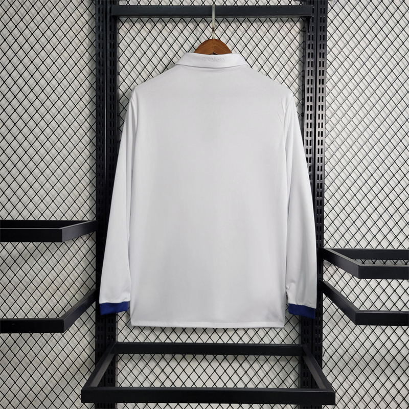 2016/17 Real Madrid Retro Long Sleeve Home Jersey