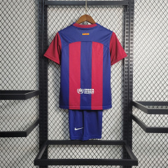 2023/24 Kids Barcelona Home Jersey Kit