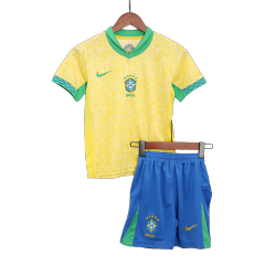 2024 Copa America Brazil Home Kids Jersey