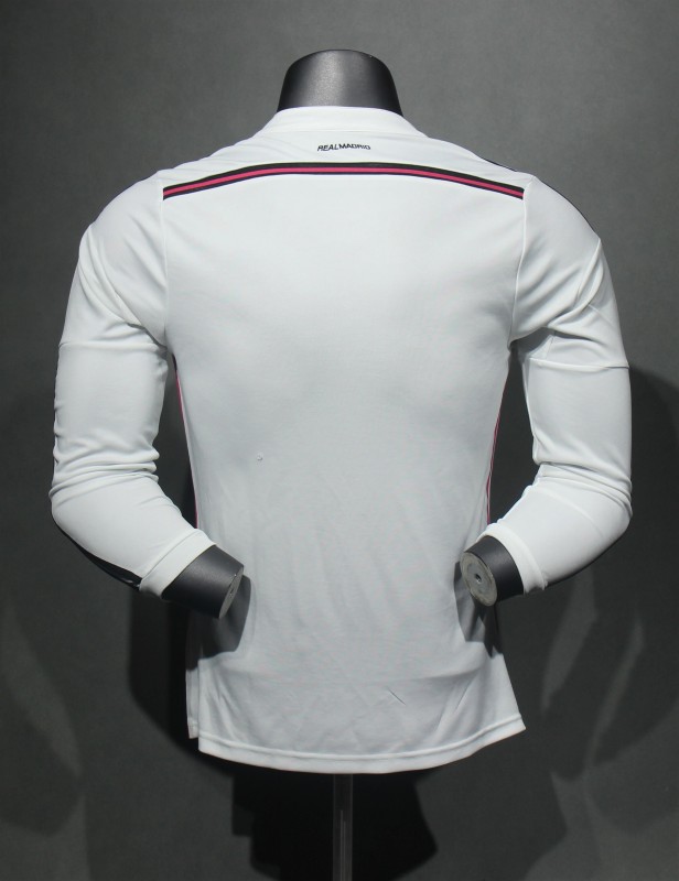 2014/15 Real Madrid Home Retro Jersey Player Version Long Sleeve