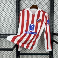 2025/26 Atletico Madrid Home Jersey Long Sleeve 