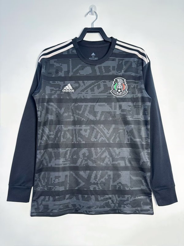 2019 Mexico Home Retro Jersey Long Sleeve