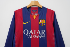 2014/15 Barcelona Home Retro Jersey Long Sleeve