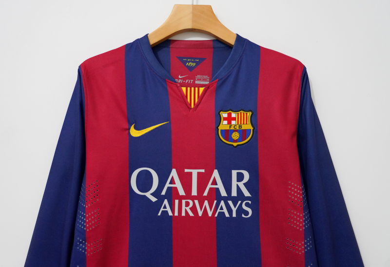 2014/15 Barcelona Home Retro Jersey Long Sleeve