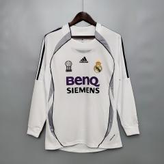 2006/07 Real Madrid Long sleeve Retro Jersey Home
