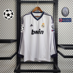 2012/13 Real Madrid Home Retro Jersey Long Sleeve