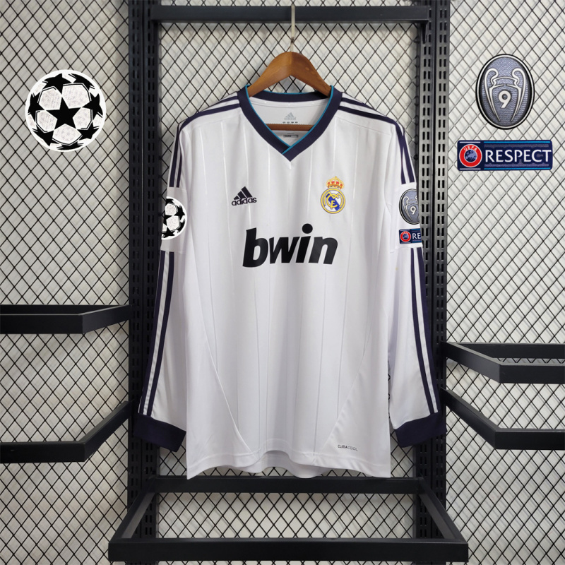 2012/13 Real Madrid Home Retro Jersey Long Sleeve