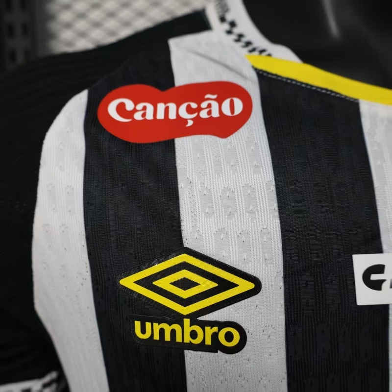 2025/26 Santos FC Away Jersey Player Version with All Sponsors