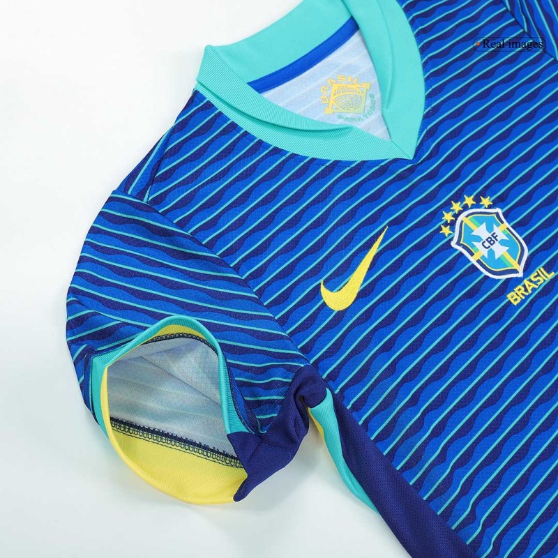 2024 Copa America Brazil Away Kids Jersey