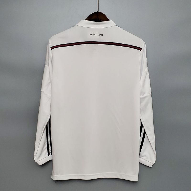 2014/15 Real Madrid Retro Long Sleeve Jersey Home