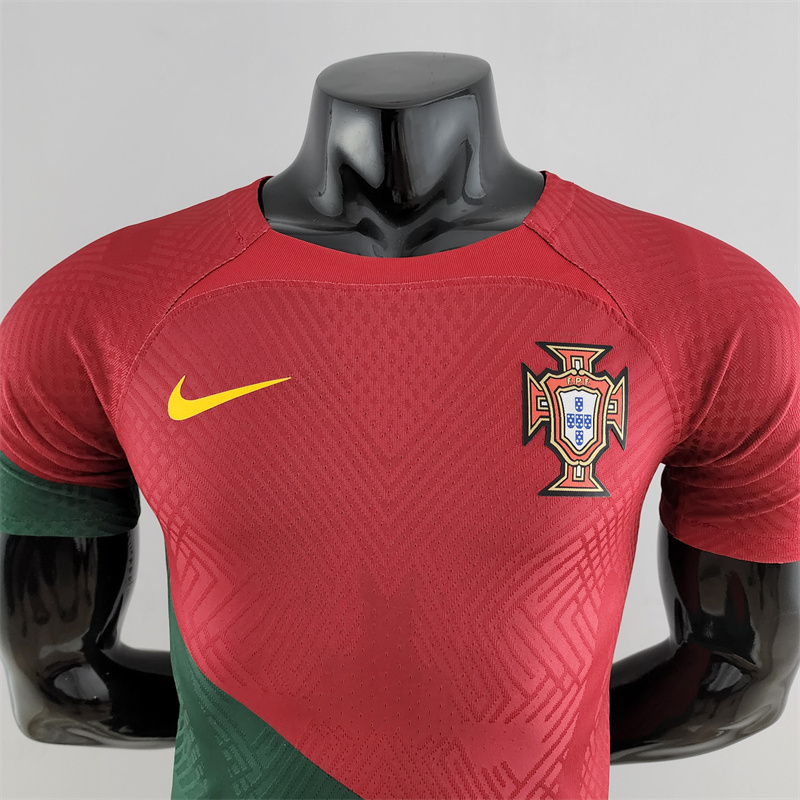 2022 World Cup Portugal Home Retro Jersey Player Version