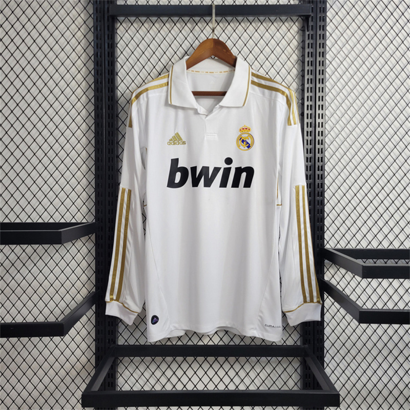2011/12 Real Madrid Retro Jersey Home Long Sleeve