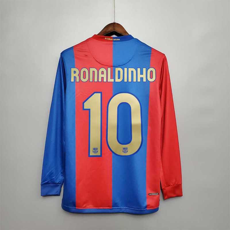 2006/07 Barcelona Home Retro Jersey Long sleeve