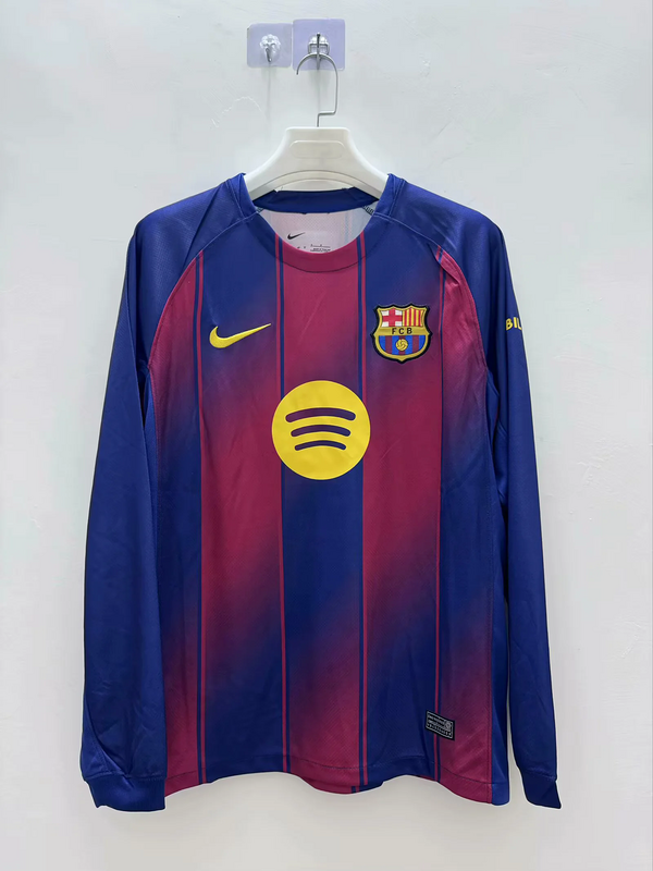 2025/26 Barcelona Home Jersey Long Sleeve