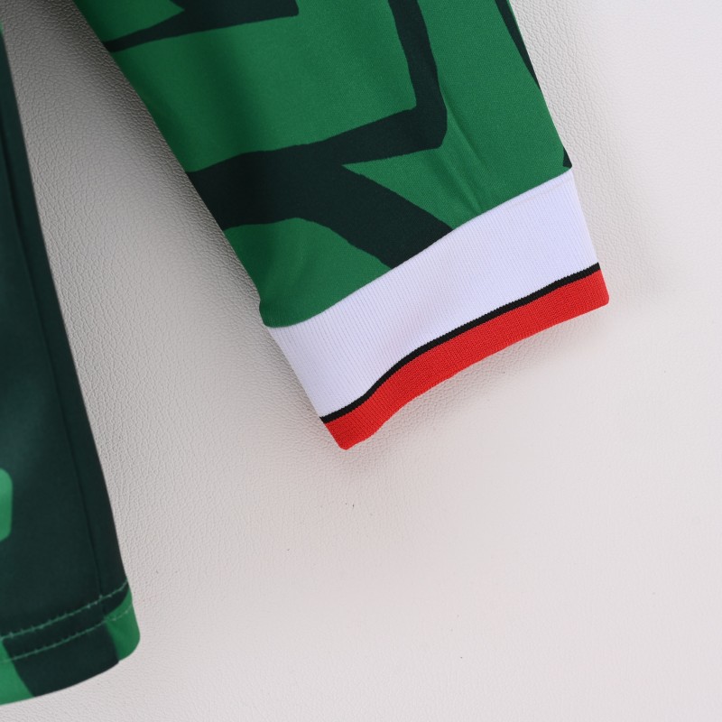 1998 World Cup Mexico Home Retro Jersey Long Sleeve