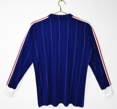 1982 World Cup France Home Retro Jersey Long Sleeve