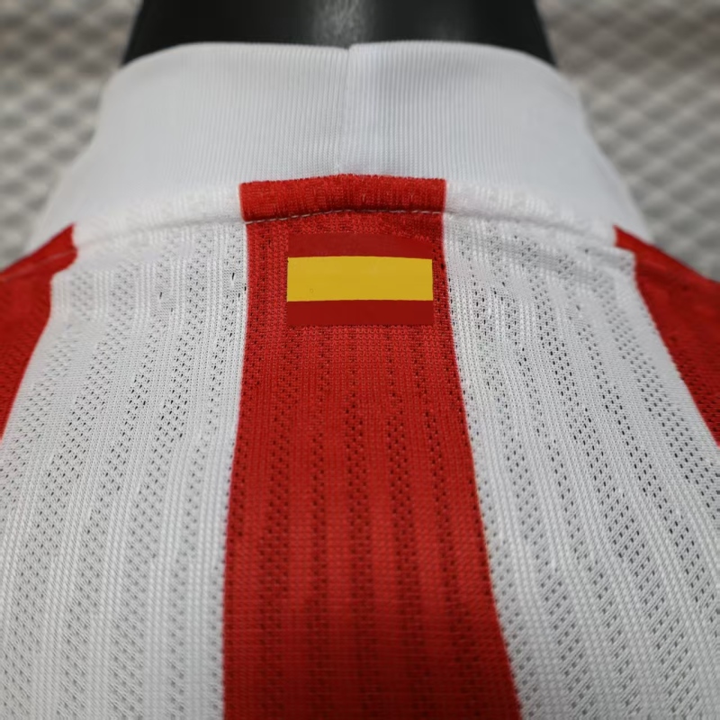 2025/26 Atletico Madrid Home Jersey Long Sleeve Player Version