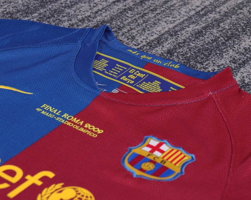 2008/09 Barcelona Home UCL Final Retro Kids Jersey